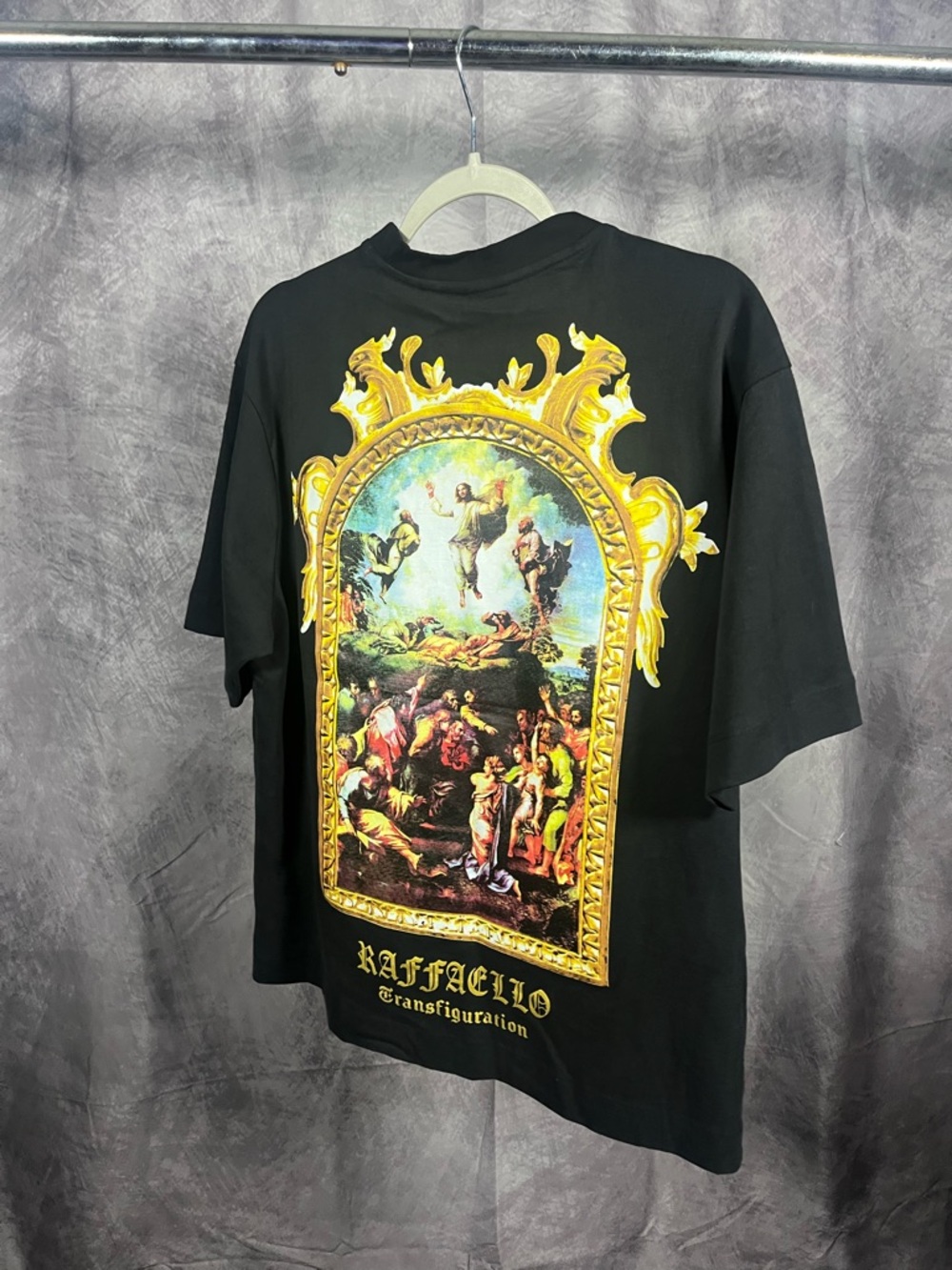 Rebel Vengeance Raphael Transfiguration Tee Black Graphic Size S Oversized